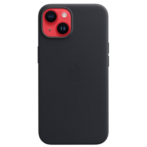 Фото - Чохол для смартфону Apple iPhone 14 Leather Case with MagSafe - Midnight (MPP43)