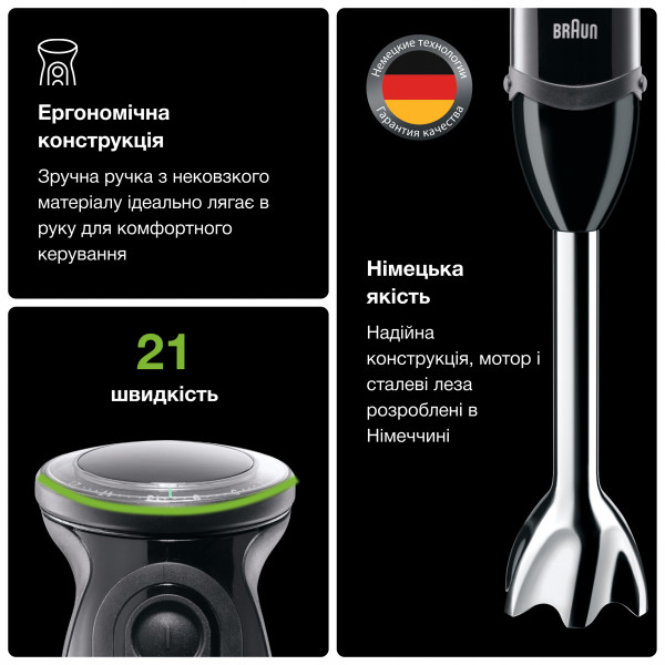 Фото - Блендер погружной Braun MQ5277BK