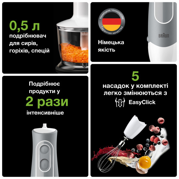 Фото - Блендер погружной Braun MQ535 SAUCE HB BK