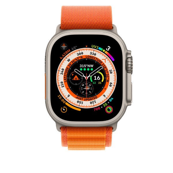 Фото - Ремінець для смарт-годинника Apple 49mm Orange Alpine Loop - Medium