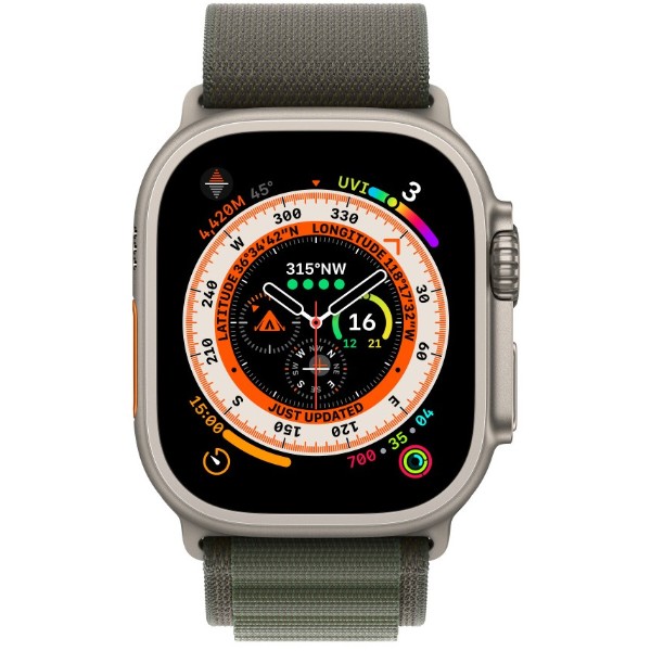 Фото - Ремінець для смарт-годинника Apple 49mm Green Alpine Loop - Medium Фото - Ремінець для смарт-годинника Apple 49mm Green Alpine Loop - Medium