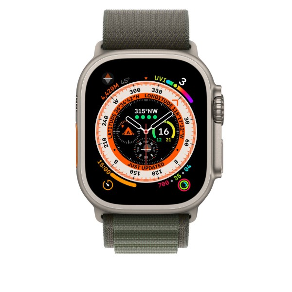Фото - Ремінець для смарт-годинника Apple 49mm Green Alpine Loop - Large