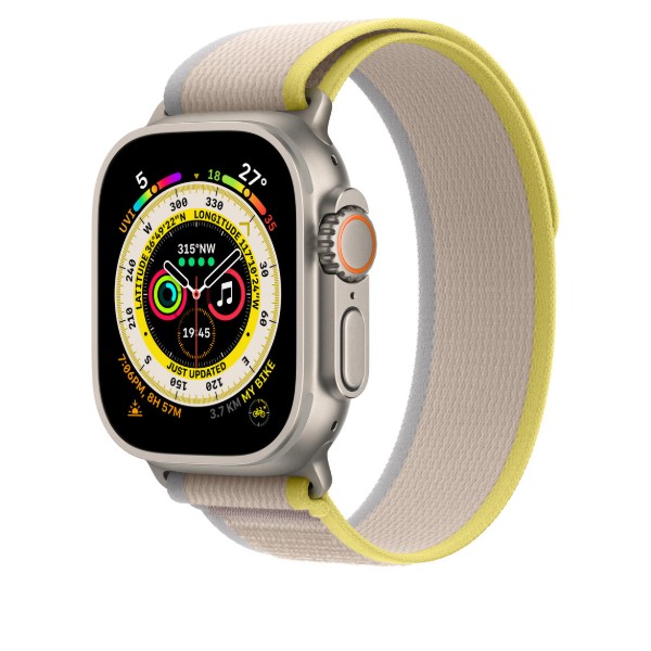 Фото - Ремешок для смарт-часов Apple 49mm Yellow/Beige Trail Loop - M/L