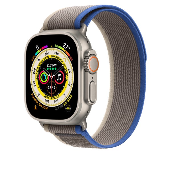 Фото - Ремешок для смарт-часов Apple 49mm Blue/Gray Trail Loop - M/L