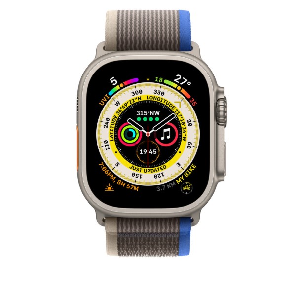 Фото - Ремешок для смарт-часов Apple 49mm Blue/Gray Trail Loop - M/L