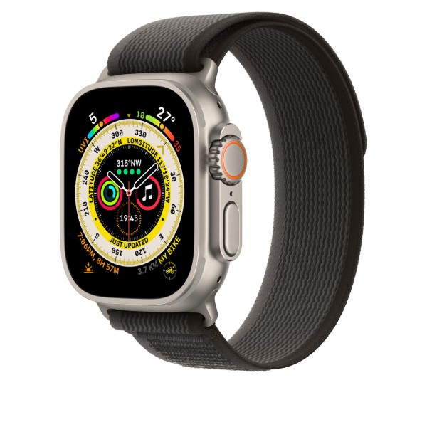 Фото - Ремешок для смарт-часов Apple 49mm Black/Gray Trail Loop - M/L