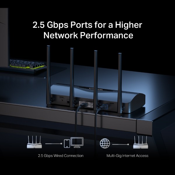 Фото - Маршрутизатор интернет WiFi7 Mercusys MR27BE