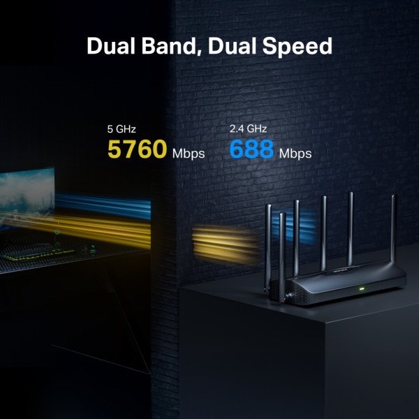 Фото - Маршрутизатор інтернет WiFi7 Mercusys MR37BE