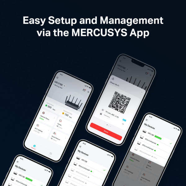 Фото - Маршрутизатор інтернет WiFi7 Mercusys MR37BE
