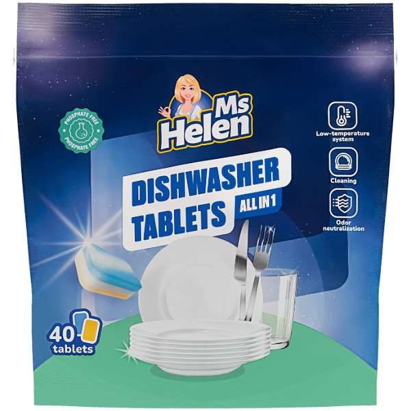 Фото - Таблетка для посудомоечной машины MS Helen All in 1 40 шт. (4820281850226)