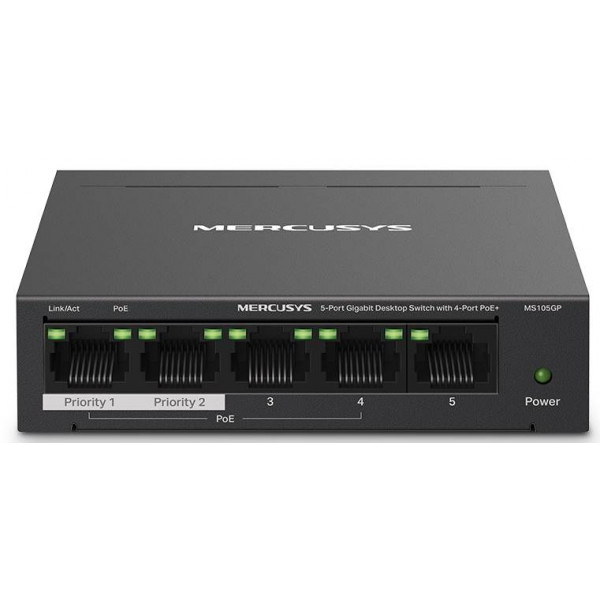 Фото - Коммутатор локальної мережі (Switch) Mercusys MS105GP