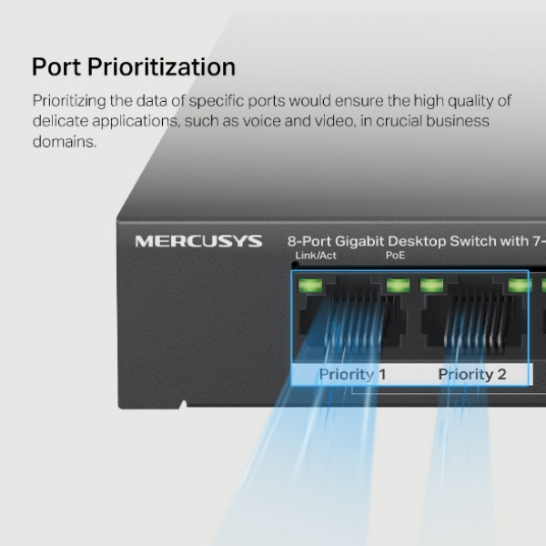 Фото - Коммутатор локальной сети (Switch) Mercusys MS108GP