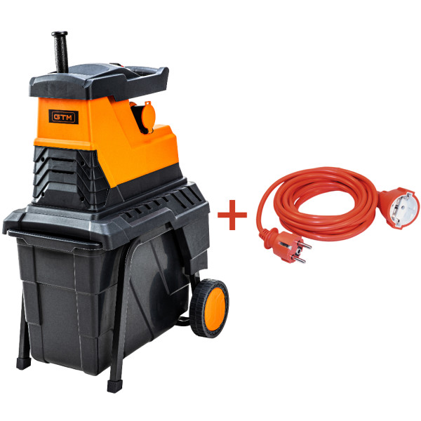 Фото - Подрiбнювач садовий GTM MS2800/45 KIT + подовжувач 10м помаранч.