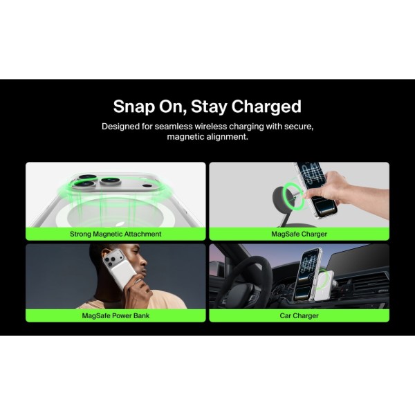 Фото - Чохол для смартфону Belkin for iPhone 17 Pro Magnetic Protective Clear (MSA031HQCL)