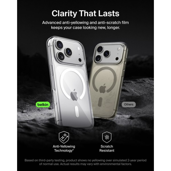 Фото - Чохол для смартфону Belkin for iPhone 17 Pro Magnetic Protective Clear (MSA031HQCL)