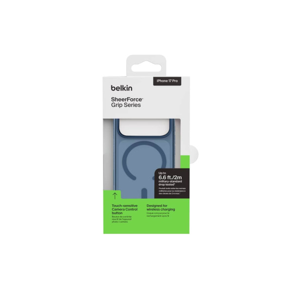 Фото - Чохол для смартфону Belkin for iPhone 17 Pro Magnetic Protective Grip Navy (MSA035HQNY)