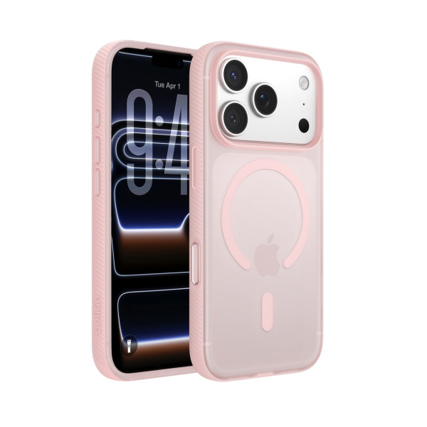 Фото - Чехол для смартфона Belkin for iPhone 17 Pro Magnetic Protective Grip Pink (MSA035HQPK)