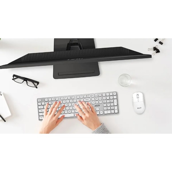 Фото - Клавіатура + миша бездротова MSI FORGE K210 W COMBO WHITE UA Wireless (S11-43UA305-Y92)