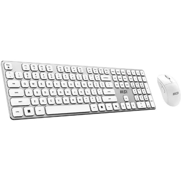 Фото - Клавіатура + миша бездротова MSI FORGE K210 W COMBO WHITE UA Wireless (S11-43UA305-Y92)