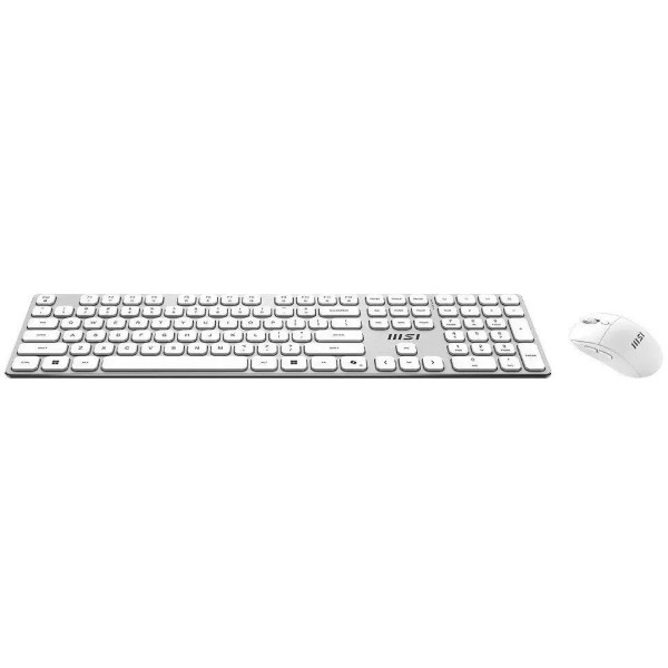 Фото - Клавіатура + миша бездротова MSI FORGE K210 W COMBO WHITE UA Wireless (S11-43UA305-Y92)