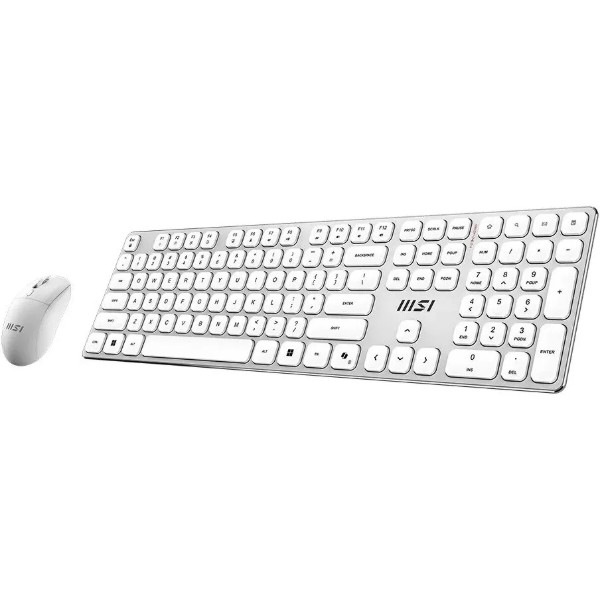Фото - Клавіатура + миша бездротова MSI FORGE K210 W COMBO WHITE UA Wireless (S11-43UA305-Y92)