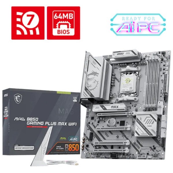 Фото - Материнська плата MSI MAG B850 Gaming Plus Max WiFi DDR5