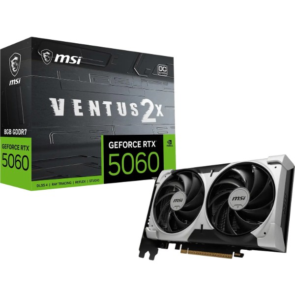 Фото - Видеокарта MSI NVIDIA GeForce RTX 5060 8G VENTUS 2 X OC V1