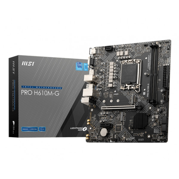 Фото - Материнська плата MSI H610M-G DDR5