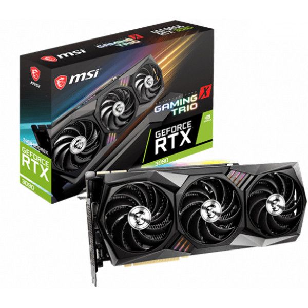 Фото - Видеокарта MSI Nvidia GeForce (RTX 3090 GAMING X TRIO 24G) Фото - Видеокарта MSI Nvidia GeForce (RTX 3090 GAMING X TRIO 24G)