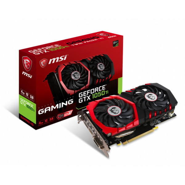 Фото - Видеокарта MSI nVidia GTX 1050 Ti Gaming 4GB GDDR5 1493 MHZ (GeForce GTX 1050Ti GAMING 4G)