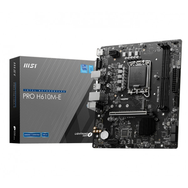 Фото - Материнська плата MSI PRO H610M-E DDR5