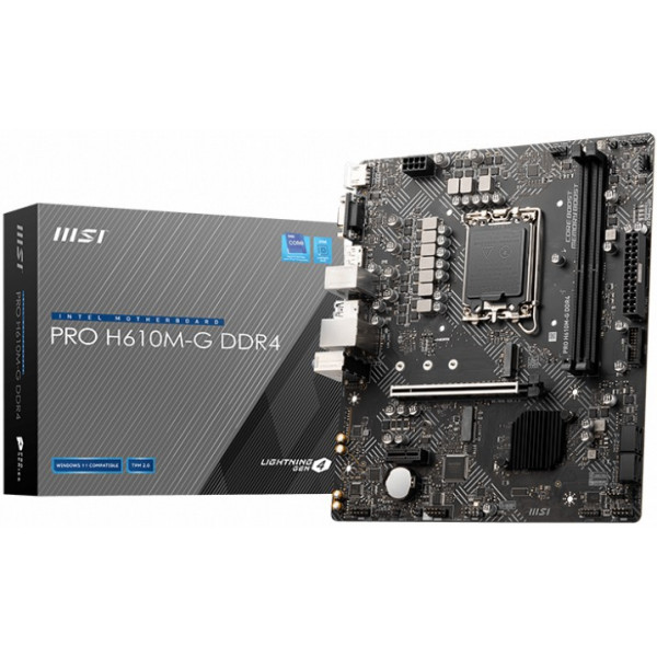 Фото - Материнська плата MSI PRO H610M-G DDR4