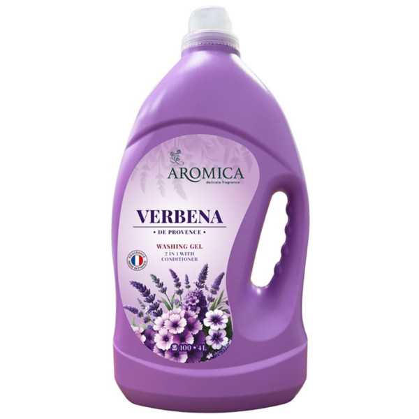 Фото - Гель для прання Aromica д/пр біл та кол реч. Verbena de Provence 4 л (4820268103697)