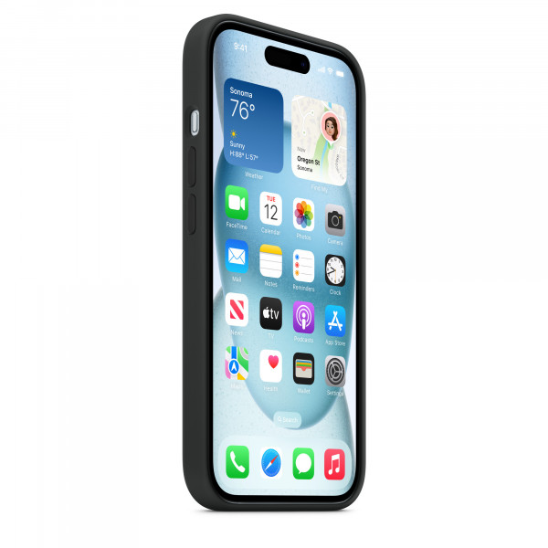 Фото - Чохол для смартфону Apple Silicone Case with MagSafe iPhone 15 Black (MT0J3)