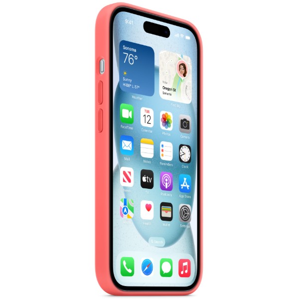 Фото - Чохол для смартфону Apple Silicone Case with MagSafe iPhone 15 Guava (MT0V3)