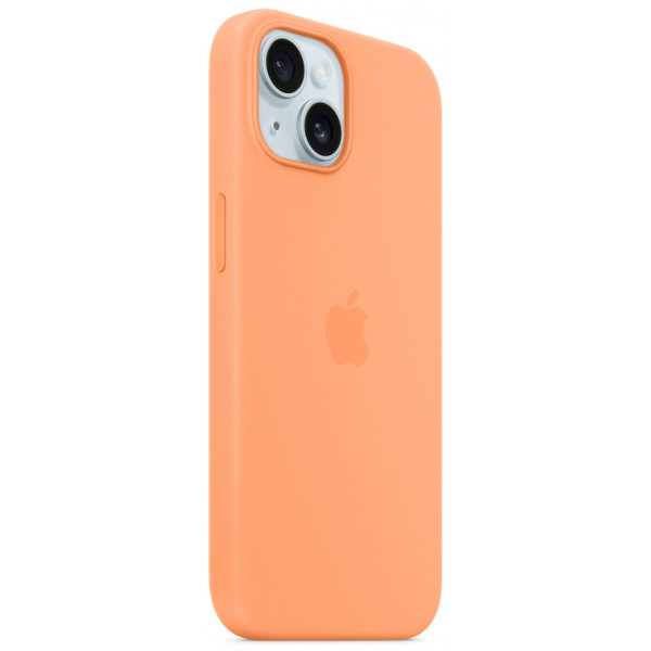 Фото - Чохол для смартфону Apple Silicone Case with MagSafe iPhone 15 Orange Sorbet (MT0W3)