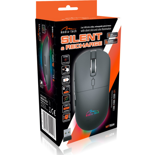Фото - Мышь беспроводная Media-Tech MT1124 Black