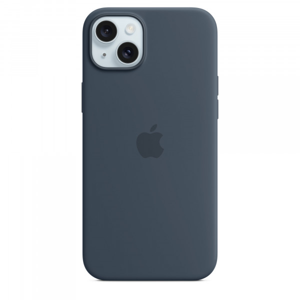 Фото - Чохол для смартфону Apple Silicone Case with MagSafe iPhone 15 Plus Storm Blue (MT123)