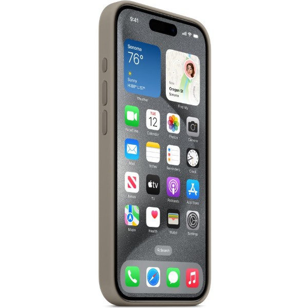 Фото - Чохол для смартфону Apple FineWoven Case with MagSafe iPhone 15 Pro Taupe (MT4J3)
