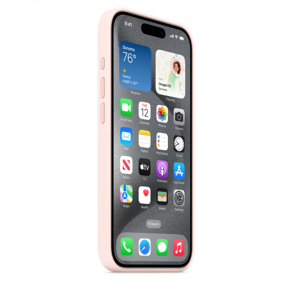 Фото - Чохол для смартфону Apple Silicone Case with MagSafe iPhone 15 Pro Light Pink (MT1F3)