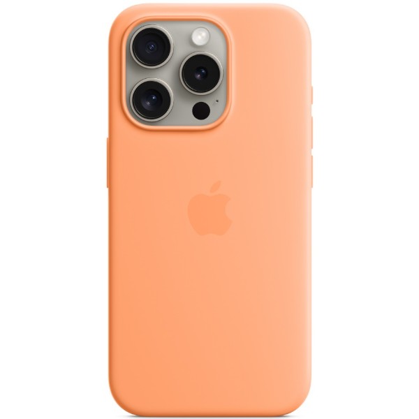 Фото - Чехол для смартфона Apple Silicone Case with MagSafe iPhone 15 Pro Orange Sorbet (MT1H3)