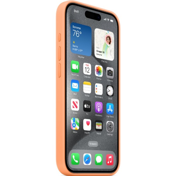Фото - Чехол для смартфона Apple Silicone Case with MagSafe iPhone 15 Pro Orange Sorbet (MT1H3)