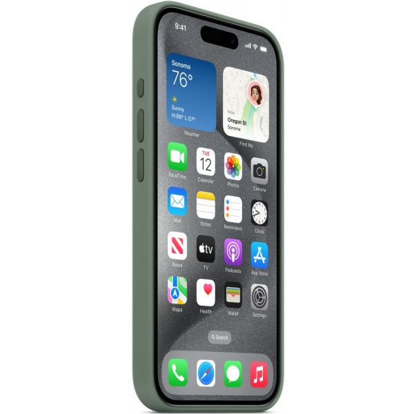 Фото - Чехол для смартфона Apple Silicone Case with MagSafe iPhone 15 Pro Cypress (MT1J3)