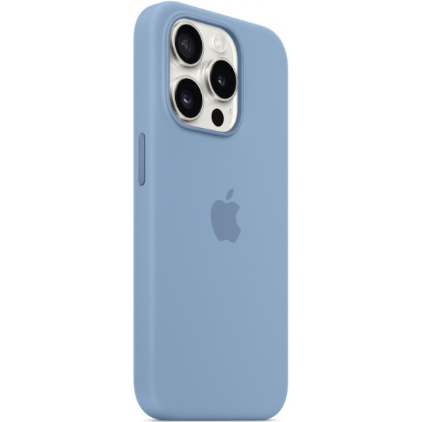 Фото - Уцінка - Чохол для смартфону Apple Silicone Case with MagSafe iPhone 15 Pro Winter Blue (MT1L3)