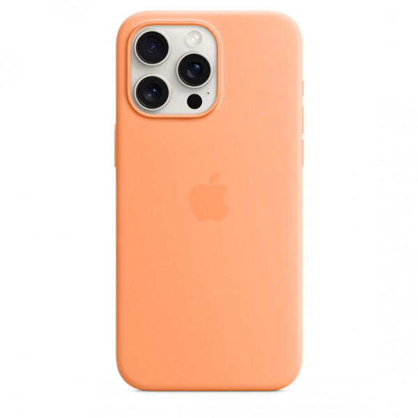 Фото - Чехол для смартфона Apple Silicone Case with MagSafe iPhone 15 Pro Max Orange Sorbet (MT1W3)
