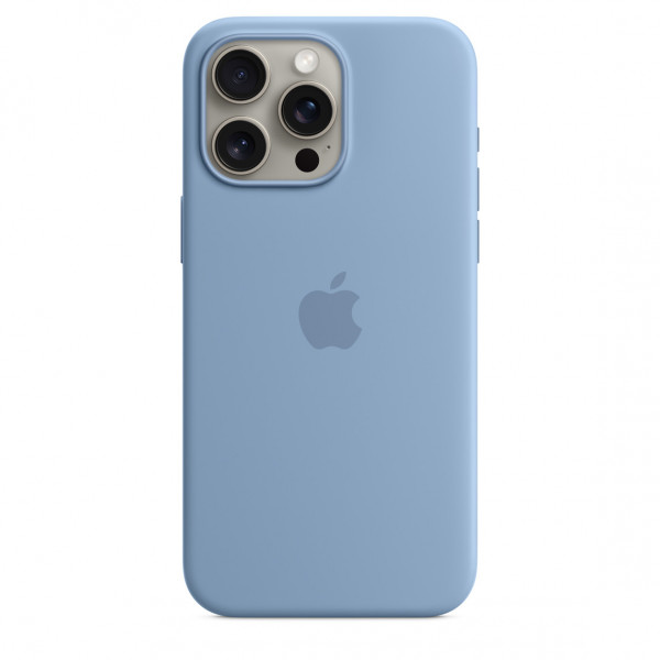 Фото - Чохол для смартфону Apple Silicone Case with MagSafe iPhone 15 Pro Max Winter Blue (MT1Y3)