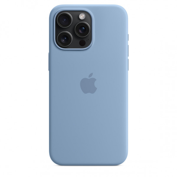 Фото - Чохол для смартфону Apple Silicone Case with MagSafe iPhone 15 Pro Max Winter Blue (MT1Y3)
