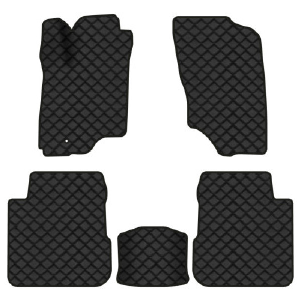 Фото - Килимки з екошкіри в салон авто EVAtech для Outlander Mitsubishi 2003-2006 1 покоління SUV EU (MT3179CEO5CP1BBB)