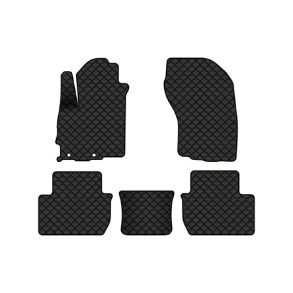 Фото - Килимки з екошкіри в салон авто EVAtech для Outlander XL Mitsubishi 2006-2012 2 покоління SUV EU (MT3181CV5AV2BBB)