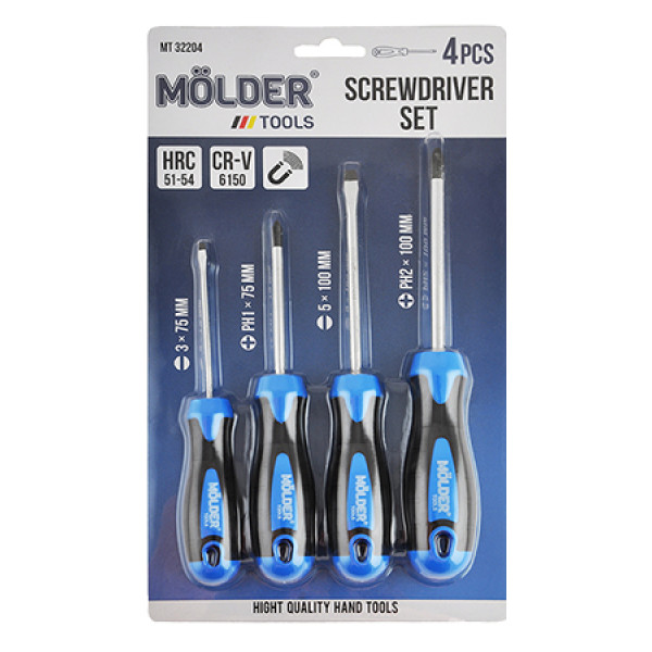 Фото - Набор отверток Molder 4 шт. (MT32204)